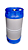 Barril Slim 30L Inox 304 com base azul - Imagem 1