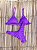 Biquíni Taís Premium Roxo Plissado - Imagem 3