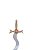 Espada flamigera  da maçonaria emblema vermelho - Imagem 1