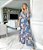 Vestido Longo Floral Com Marias Decote V Botões - Imagem 5