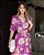 Vestido Longo Floral Com Marias Decote V Botões - Imagem 4