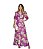 Vestido Longo Floral Com Marias Decote V Botões - Imagem 2