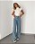 Wide Leg Listras Jeans - Imagem 1