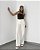 Wide leg Jeans Off White - Imagem 4