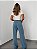 Wide Leg Assimétrica Jeans - Imagem 4