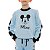 Moletom infantil inverno masculino Azul bebê mickey - Imagem 3