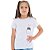 T-Shirt verão infantil  menina Branca bolsinho gatinho - Imagem 1