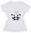 T-Shirt verão infantil menina Branca Panda - Imagem 2