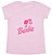T-Shirt verão infantil menina Rosa Bebê Barbie - Imagem 4