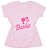 T-Shirt verão infantil menina Rosa Bebê Barbie - Imagem 2