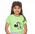T-Shirt verão infantil menina Verde Neon Minnie - Imagem 1