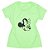 T-Shirt verão infantil menina Verde Neon Minnie - Imagem 2