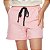 Shorts verão menina moletinho bolso lateral Rosa Bebê - Imagem 1