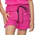 Shorts verão menina moletinho bolso quadrado Rosa Pink - Imagem 1