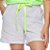 Shorts verão menina moletinho bolso lateral Cinza clarinho - Imagem 1