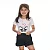 Conjunto Infantil Panda c/ Shortinho Preto 2 ao 14 - Imagem 3