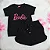 Conjunto Infantil Barbie Preta c/ Shortinho Preto 2 ao 14 - Imagem 3