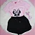 Conjunto Infantil Rosa Minnie c/ Shortinho Preto 2 ao 14 - Imagem 3