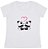 T-Shirt verão Feminina Adulta camiseta Branca Panda - Imagem 2