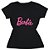 T-Shirt verão Feminina Adulta camiseta Preta Barbie - Imagem 1