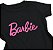 T-Shirt verão Feminina Adulta camiseta Preta Barbie - Imagem 2