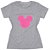 T-Shirt verão Feminina Adulta camiseta Mescla Minnie - Imagem 1