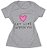 T-Shirt verão Feminina Adulta camiseta Mescla Let Life - Imagem 1