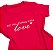 T-Shirt verão Feminina Adulta camiseta Vermelha love - Imagem 2