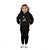 Conjunto Inverno Moletom C/ Capuz Feminino Infantil Preto Snoop - Imagem 1