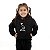 Conjunto Inverno Moletom C/ Capuz Feminino Infantil Preto Snoop - Imagem 2