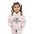 Conjunto Inverno Moletom C/ Capuz Feminino Infantil Rosa Bebê Inspire - Imagem 2
