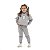 Conjunto Inverno Moletom C/ Capuz Feminino Infantil Mescla Smile - Imagem 2
