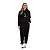 Conjunto Inverno moletom peluciado feminino com capuz e bolso canguru adulto preto snopy - Imagem 1