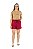 Conjunto verão Feminino: Short Bordô e Camiseta Capuchino juramento dedinhos - Imagem 2