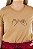 Conjunto verão Feminino: Short Bordô e Camiseta Capuchino juramento dedinhos - Imagem 4