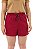 Conjunto verão Feminino: Short Bordô e Camiseta Capuchino bordado de cereja - Imagem 6