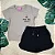 Conjunto Infantil Short Preto c/ Camiseta Cereja 2 ao 14 - Imagem 4