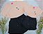 Conjunto verão Mãe e Filha Camiseta salmão claro Snoopy e shorts preto - Tamanhos 2 ao GG - Imagem 2