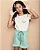 Conjunto Infantil Seja Leve c/ Shorts Verde 2 ao 14 - Imagem 4