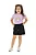 Conjunto Infantil Smile Lilás c/ Short Preto 2 ao 14 - Imagem 3