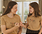 T-Shirt verão Mãe e filha "estampa juramento dedinho" - Tamanhos 2 ao G3 - Imagem 1