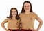 T-Shirt Mãe e Filha Doce como cereja cappuccino – Tamanhos 2 ao G3 - Imagem 2
