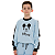 Casaco Recorte Para Meninos Cor Azul Mickey - Imagem 1