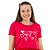 T-Shirt verão Mãe e filha Camisa vermelha corações - Tamanhos 2 ao G3 - Imagem 3