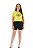 Conjunto verão Feminino: Shorts Preto e Camiseta Amarela Inspire - Imagem 2