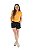 Conjunto verão Feminino: Short Preto e Camiseta Laranja Paradise coração 100% algodão - Imagem 4