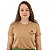 T-Shirt verão Feminina Adulta camiseta cappuccino bordada doce como cereja P ao G3 - Imagem 1
