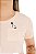 T-Shirt verão Feminina Adulta camiseta salmão claro bolsinho Snoopy P ao G3 - Imagem 2