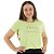 T-Shirt verão Feminina Adulta camiseta verde pistache cultive pensamentos positivosP ao G3 - Imagem 2
