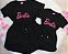 Conjunto verão Mãe e Filha: Camiseta preta barbie e Shorts preto - Tamanhos 2 ao GG - Imagem 1